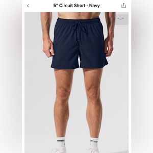 ALO Yoga Navy Athletic Shorts
